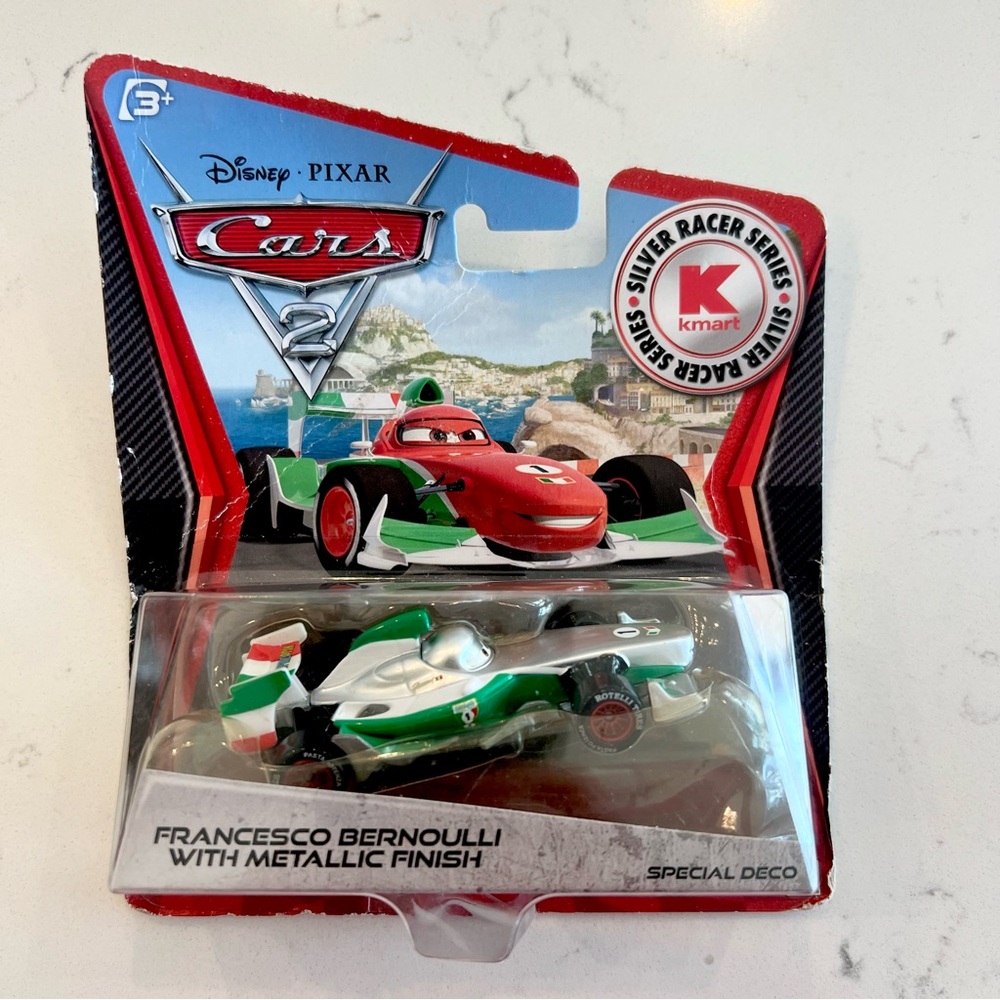 Mattel Cars 2 Francesco Bernoulli Toy Car - Red, Green, and White